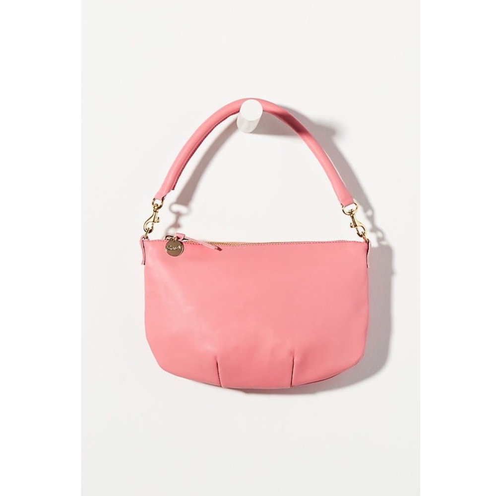 SOLD! ❤️ Clare V. Petit Moyen Messenger Satchel Bag In Pink Petal - Picture 16 of 16